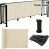 product-fmket-f62b0cf015cdc84f098a7d70a0cda22f 3*16ft, Balcony Privacy Screen Fence Cover Net, Fencing Mesh Shade Net, Windproof Sun Shade, Outdoor Protection Fencing Net, Balcony Mesh Net for Patio, Fence, Backyard, Porch(Black Brown Green Gray Sand White Blue)
