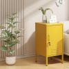 product-open-02063443afc54124a6bf44a08508bc5d-goods Metal Office Filing Cabinet, Lockable Storage Cabinet with 2 Adjustable Shelves for Documents, Modern Steel Side Table with Lock for Home Office, Bedroom Nightstand, Secure Ventilated Locker