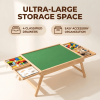 This Foldable Block Game Table Features Multiple Smoothly Sliding Drawers That Are Unlikely to Slip Or Fall Out. with Ample Surrounding Storage, It Can Be Placed Anywhere, Including The Living Room, Bedroom, Or on a Rug