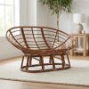 product-open-04b07702ccf540c1b62da2766f354a4e-goods Rattan Double Papasan Chair Frame - Outdoor Indoor Seating