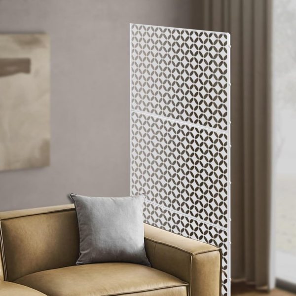 product-open-04ce0bd7b9bd435f8f94752e42267213-goods Standalone Decorative Privacy Screens for Outdoor And Indoor Use, Suitable for Patios, Decks, Balconies, Porches, Living Rooms, And Bedrooms (White-Coin)