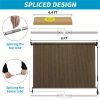 product-open-0513776095484bfc84feb4e5e31dc3ba-goods Outdoor Space Roller Shades Package - Effortless Cordless Design Includes 2 Poles + Heavy Duty Shade Cloth