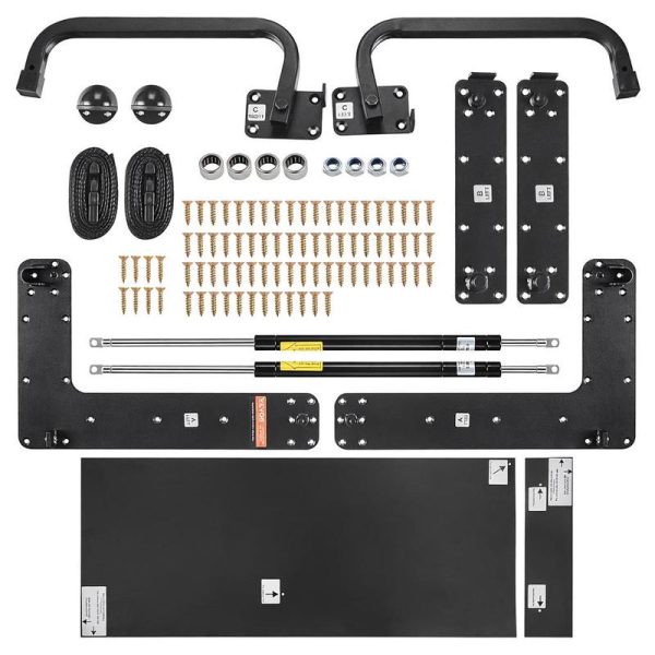 Murphy Bed Spring Mechanism 2055 X 1175 X 2080 Mm, Murphy Bed Kit, Twin Deluxe, Kit Mechanical Hardware for Wall Beds, Pneumatic Lever Bed Support, Folding Cabinet Wall Bed