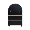 product-open-0873cd44b9a344c99675b3192ba34f35-goods 45.67' Tall Arched Bookshelf, 4 Tier Arched Bookcase, Modern Farmhouse Open Display Tall Bookcase for Bedroom, Home Office, Bedroom