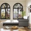 product-open-0a8a4dc1296e4cc89ba057dd4118593b-goods Modern Convertible Sofa Bed 93.7' Space-Saving Sleeper with Pull-Out Design Three-Seater Leather Folding Transformable Durable Luxurious Suitable Adjustable Backrest Plush Cushions Cozy for Living Room