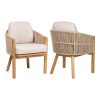 product-open-0b183e3051ad4c8e8c79acc76aad58d8-goods Courtyard Dining Chairs (2pcs Set) Soft Padded Seats Can Be Used As Dining Chairs Or Leisure Chairs With Detachable Cushions Suitable For Various Spatial Environments