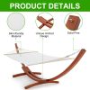 product-open-0b490b2ddd38403993bc3d4ce36afd68-goods 2-Person Heavy-Duty Larch Wood Hammock with Stand - Suitable for Backyard, Garden, Patio & Indoor Use, Breathable Oxford-Coated Canvas Double Hammock, Sturdy Frame for, Outdoor Furniture for Balcony Or