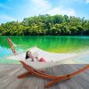 product-open-0ca840f3562e41b3b56016e54a913ed8-goods 2-Person Heavy-Duty Larch Wood Hammock with Stand - Suitable for Backyard, Garden, Patio & Indoor Use, Breathable Oxford-Coated Canvas Double Hammock, Sturdy Frame for, Outdoor Furniture for Balcony Or