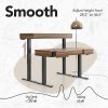 Recording studio furniture Electric Standing Desk with 3 Drawers, 48 Inches Height Adjustable Stand Up Desk, Whole-Piece Board Computer Workstation with 4 Memory Height Settings, Black Walnut