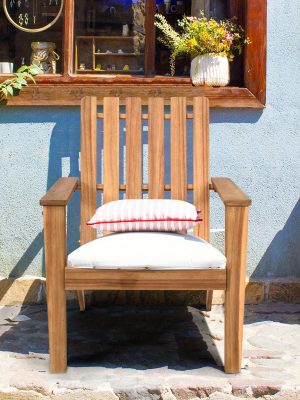 LIFEZEAL Patio Acacia Wood Adirondack Chair Lounge Armchair Durable Outdoor Garden Yard