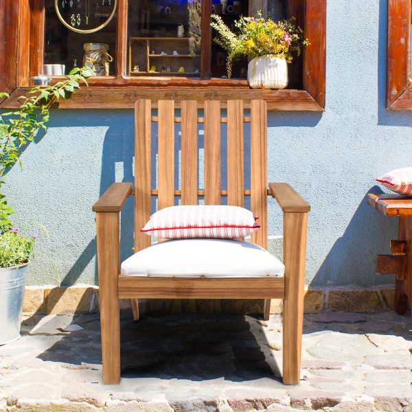 product-open-0e8cfcbe307a4f66a4373755bfcd6e75-goods LIFEZEAL Patio Acacia Wood Adirondack Chair Lounge Armchair Durable Outdoor Garden Yard