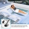 product-open-0efe92a2962f429eac0dab26b61f22f0-goods Designer In-Pool Chaise Lounge Chair, Modern Ergonomic S-Shaped Pool Lounger, Heavy-Duty UV And Waterproof Outdoor Recliner with Sand-Fill Weight Box And Drainage System, for Poolside, Patio And Shallow Water