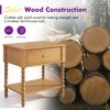 product-open-116effd17e4046a8925a682814a6ec69-goods PAPAJET Solid Wood Nightstand with Drawer Walnut Bedside Table Mid Century Bedroom Furniture Single or Set of 2 Options