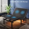 product-open-117130de3d3c490a9703ca79667d3ddc-goods Adjustable Bed Frame with Massage, Head And Foot Incline, Wireless Remote, 4 Built-In USB Ports, LED Night Light, 4 Height-Adjustable Legs, Electric Bed Base, Christmas Gifts