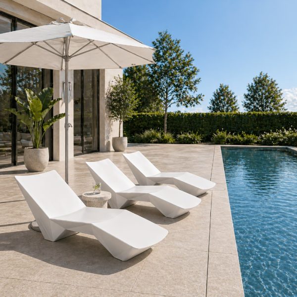 product-open-121f2fa5dd7e431e84bcad50b4ae68a2-goods Designer In-Pool Chaise Lounge Chair, Modern Ergonomic S-Shaped Pool Lounger, Heavy-Duty UV And Waterproof Outdoor Recliner with Sand-Fill Weight Box And Drainage System, for Poolside, Patio And Shallow Water