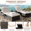 [Outdoor Sun Loungers] 2pcs Patio Chaise Lounge Set | Outdoor Adjustable Reclining Sun Loungers with PE Wicker & Steel Frame, Water-Resistant Cushions for Poolside, Beach, Backyard, All-Weather Furniture by GOCAPTAIN