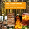 product-open-134a04bb31ec4dadb2724fb71ecb0a1e-goods Bonnlo Outdoor Wooden Bench, with Wagon Wheel Legs, All-Weather, for 2 Person, for Garden, Lawn, Yard And Park, Rustic, 38.5''