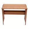 product-open-13c67373bd8f4ba5abfbbaef966d0419-goods Bamboo Folding Desk, Laptop Desk with Storage Shelf Writing Desk Vanity Table Small Computer Table Space Saving Workstation for Home Office Dark Brown