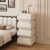 product-open-144834e2a3864100ba40b036d20875d4-goods Modern Stackable Nightstand, 1set Double-decker Locker. Modular Bedside Table, Minimalist Black & White Storage Drawer, Space-Saving Accent Furniture for Bedroom & Living Room, Silent Soft Close Rails, Scratch-Resistant PU Finish, Easy Assembly