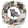 product-open-14ab8ef25e7f4522a944b4da4419a9f7-goods ALBOTT Tufted Push Back Recliner Chair - Wingback Accent Armchair for Adults, Club-Style Design for Home Use