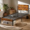 product-open-153471e296ae4270b9172a5e86ffaf81-goods Modern All-Metal Bed Frame with Headboard And Footboard – Tool-Free Assembly, Underbed Storage, No Box Spring – Available in Queen, Full, And Twin Sizes