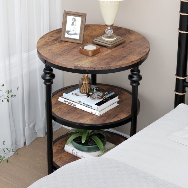 product-open-16680b3587504c40a11cae00e3724a4b-goods High-quality Nightstand 10" Clear Acrylic Drink Table & Round Side Table, Modern End Table for Living Room, Bedroom, Office - 10" W X 21. 3" H, Durable, Scratch-Resistant Acrylic Furniture - Space-Saving Small C
