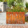 product-open-177dc1982424477d818f06ef30cceb7c-goods Outdoor Privacy Screen (3pcs Set), Outdoor Metal Wall Decoration, Large Metal Wall Sculpture, Wrought Iron Wall Art, Metal Garden Flowers