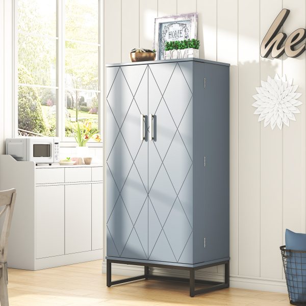 product-open-18453cac6dcf4bf99b368e02a5bada74-goods 51" Office Cabinet with Adjustable Shelves, Office Organization Storage Cabinet, Large Office Storage Cabinet, Garage Storage Cabinet File Cabinet Printer Stand with Storage Shelves, Kitchen Pantry Cabinet, Tool Cabinet for Office, Home, Garage