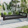product-open-184bbea82d5d482ab2ccac4744da8e11-goods Garden seating. Swing chair. Double-sized porch swing bed seating set with hemp rope swing frame, suitable for gardens and backyards. Minimalist rustic style, ideal for courtyards and gardens. Mattress sold separately.