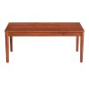 product-open-19d421e2c86b4e009821679201e0088f-goods Acacia Wood Outdoor Coffee Table, Rustic Patio Coffee Table, Weather Resistant Garden Coffee Table, 36.25" W X 20.50" D X 15.00" H, Mahogany Finish, Streamlined Style for Backyard, Deck, Poolside, Balcony