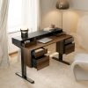 product-open-1c3c8ee80ccb44efa2eeba0dbdaee19e-goods Standing Desk with 6 Drawers, 55 Inch Electric Height Adjustable Stand Up Desk with Storage, Computer Home Office Workstation with Monitor Stand, Electric Height Adjustable Desk