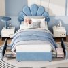 product-open-1d19746ae37049a1b064ac9ec0beccef-goods Twin Size Bed Frame for Bedroom - Platform Bed with Headboard, 2 Storage Drawers, Slat Support, No Box Spring Needed, Easy Assembly(Bed Frame Only)