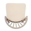 product-open-1d32fde085664e9b84e0e8b42ff14dd4-goods Outdoor Dining Chairs Set of 2, Acacia Wood Patio Chairs with Cream Washable Cushion, for Backyard, Poolside, Garden, Light White