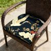 product-open-1f32134c066e4b9fb802f711369ec8a2-goods 1pc Peony And Crane Pattern Courtyard Chair Seat Cushion, Indoor And Outdoor Seat Cushions, Back Cushions, Size 19.7*17.7*1.57inch, Suitable for Garden Chairs, Office Chairs And Floor Seats. Soft And Comfortable