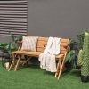 product-open-2024-05-15-1715753605760-a7c45938ed0a481c9c6f884958081e3c-goods Lifezeal 2-In-1 Convertible Wooden Picnic Table And Bench with an Umbrella Opening