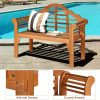 product-open-2024-06-07-1717737812714-3a91a57334f34a57a467b031b2d9db0b-goods Multigot 49" Extra Long Outdoor Folding Bench with Eucalyptus Wood Construction - Heavy-Duty 400lb Capacity, Foldable Design with Armrests & Backrest, Natural Wood Grain Finish, Sturdy Slatted Base for Patio, Garden, Poolside - All-Weather Durable Furniture (Easy Storage, Space-Saving) - Ideal for Backyard, Balcony, or Outdoor Lounge - Lightweight 13.23 lbs, 49.2"L x 20.08"W x 36.22"H, Armrests 7.87"H, Slatted Base 7.87"D, Natural Wood Color, Multigot Brand, Patio Bench Outdoor
