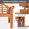 product-open-2024-06-07-1717737813156-4838cd351bdd4553aa6a69bcb9b05f8b-goods Multigot 49" Extra Long Outdoor Folding Bench with Eucalyptus Wood Construction - Heavy-Duty 400lb Capacity, Foldable Design with Armrests & Backrest, Natural Wood Grain Finish, Sturdy Slatted Base for Patio, Garden, Poolside - All-Weather Durable Furniture (Easy Storage, Space-Saving) - Ideal for Backyard, Balcony, or Outdoor Lounge - Lightweight 13.23 lbs, 49.2"L x 20.08"W x 36.22"H, Armrests 7.87"H, Slatted Base 7.87"D, Natural Wood Color, Multigot Brand, Patio Bench Outdoor