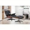 product-open-2024-06-14-1718348808828-292faed6ef3f4244b9cf8fb6c54a7f58-goods Bonded Leather Recliner Chair with Ottoman, Leather Match Lounge Chair with Wide Armrest, Mid Century Accent Chair with Heavy Duty Base Support for Living Room Bedroom Office