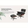 product-open-2024-06-14-1718348809996-819ca4ff213f431c94f09d169704b5c9-goods Bonded Leather Recliner Chair with Ottoman, Leather Match Lounge Chair with Wide Armrest, Mid Century Accent Chair with Heavy Duty Base Support for Living Room Bedroom Office
