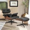 product-open-2024-06-14-1718348811246-cdea05a5a0aa49caabc514668c305181-goods Bonded Leather Recliner Chair with Ottoman, Leather Match Lounge Chair with Wide Armrest, Mid Century Accent Chair with Heavy Duty Base Support for Living Room Bedroom Office