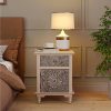 product-open-2024-06-19-1718762754105-be753781b24c4607aa3320e39bd02463-goods End Table Living Room Small Side Table W Drawer, 18" Vintage Wood Side Table, 2-Tier MDF Living Room End Table Wood Accent Table, Bed Side Table Nightstand, Christmas Holiday Decoration Table