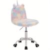 product-open-2024-06-24-1719216920922-f35ba03a129244a0adff7ab9a093996c-goods 1pc a White Rotating Office Chair, a Sporty Chair, a Vibrant Chair, And an Adorable Animal-Themed Computer Chair