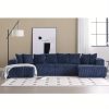 product-open-2024-07-11-1720688375261-ccf3b221c3364c92b305f5ebea467e77-goods 131'' Modular Sectional Couch, U-shaped Sofa, Chaise Lounge, Striped Fabric, Upholstered 4 Seater Couch for Living Room, Bedroom, Free Combination Sofa (Corduroy), Gray