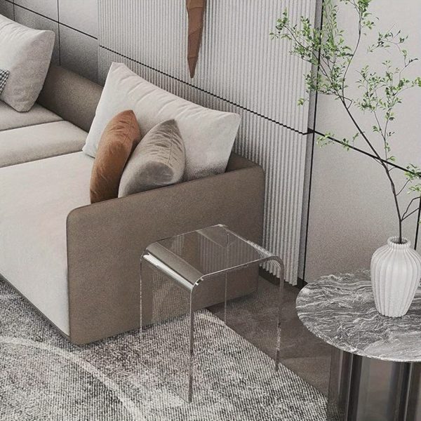 product-open-2024-07-24-1721814609859-4f7b7d9361e441478d0067118b3f08ae-goods Acrylic End Table Set of 2, Clear Lucite Coffee Table, Contemporary Square Nightstand and Side Table for Living Room, Bathroom, Bedroom and Office