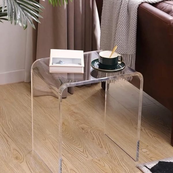 product-open-2024-07-24-1721814611242-573e79543da54aae9da370204e8b1895-goods Acrylic End Table Set of 2, Clear Lucite Coffee Table, Contemporary Square Nightstand and Side Table for Living Room, Bathroom, Bedroom and Office