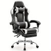 product-open-2024-08-02-1722565447953-a8c127d99a314801884a4a9caaaf0229-goods Ergonomic Gaming Chair | High Back, Flip-up Armrest, Wheeled, Height Adjustable 360°-Swivel, Sponge Filled, Solid Back Style, Synthetic Faux Leather, Lumbar Support, Manual Recliner, Wipe Clean - ANTONIA