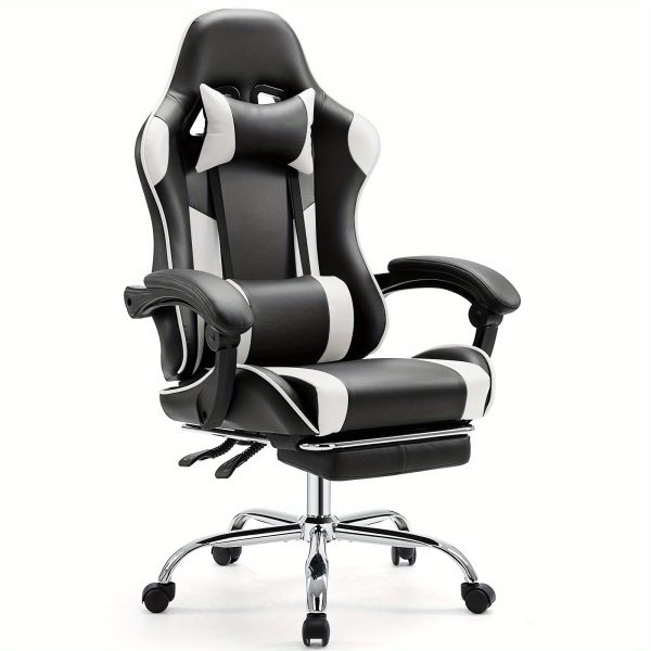 product-open-2024-08-02-1722565447953-a8c127d99a314801884a4a9caaaf0229-goods Ergonomic Gaming Chair | High Back, Flip-up Armrest, Wheeled, Height Adjustable 360°-Swivel, Sponge Filled, Solid Back Style, Synthetic Faux Leather, Lumbar Support, Manual Recliner, Wipe Clean - ANTONIA