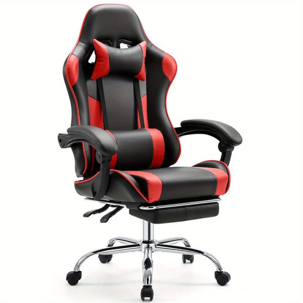 product-open-2024-08-02-1722565459415-17ccd47b82994471b8c066e548e72a38-goods Ergonomic Gaming Chair | High Back, Flip-up Armrest, Wheeled, Height Adjustable 360°-Swivel, Sponge Filled, Solid Back Style, Synthetic Faux Leather, Lumbar Support, Manual Recliner, Wipe Clean - ANTONIA
