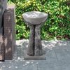 product-open-2024-08-29-1724914104206-ce64671973d84facb831ce25fd55b86b-goods Outdoor Hand-Shaped Concrete Side Table - All-Weather Top & Handcrafted Concrete End Table Suitable for Patio, Porch, Garden Stool and Plant Stand - Durable Decor Furniture, Summer!