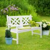 product-open-2024-09-05-1725519069155-8ab26400ae69492ab4f5a19b39be19f5-goods Wooden Bench with a White Geometric Backboard in The Natural Color of Poplar Wood